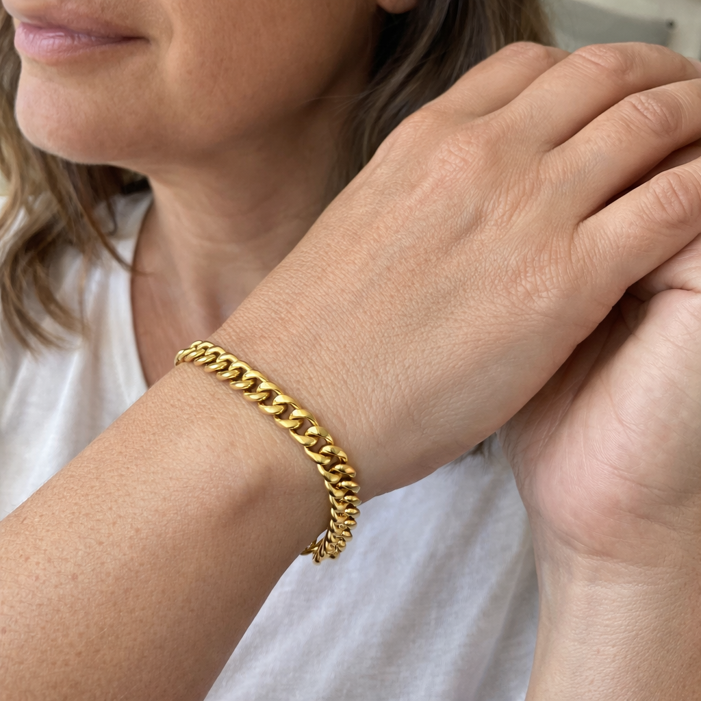 Bracciale Cubano Estate Oro giallo