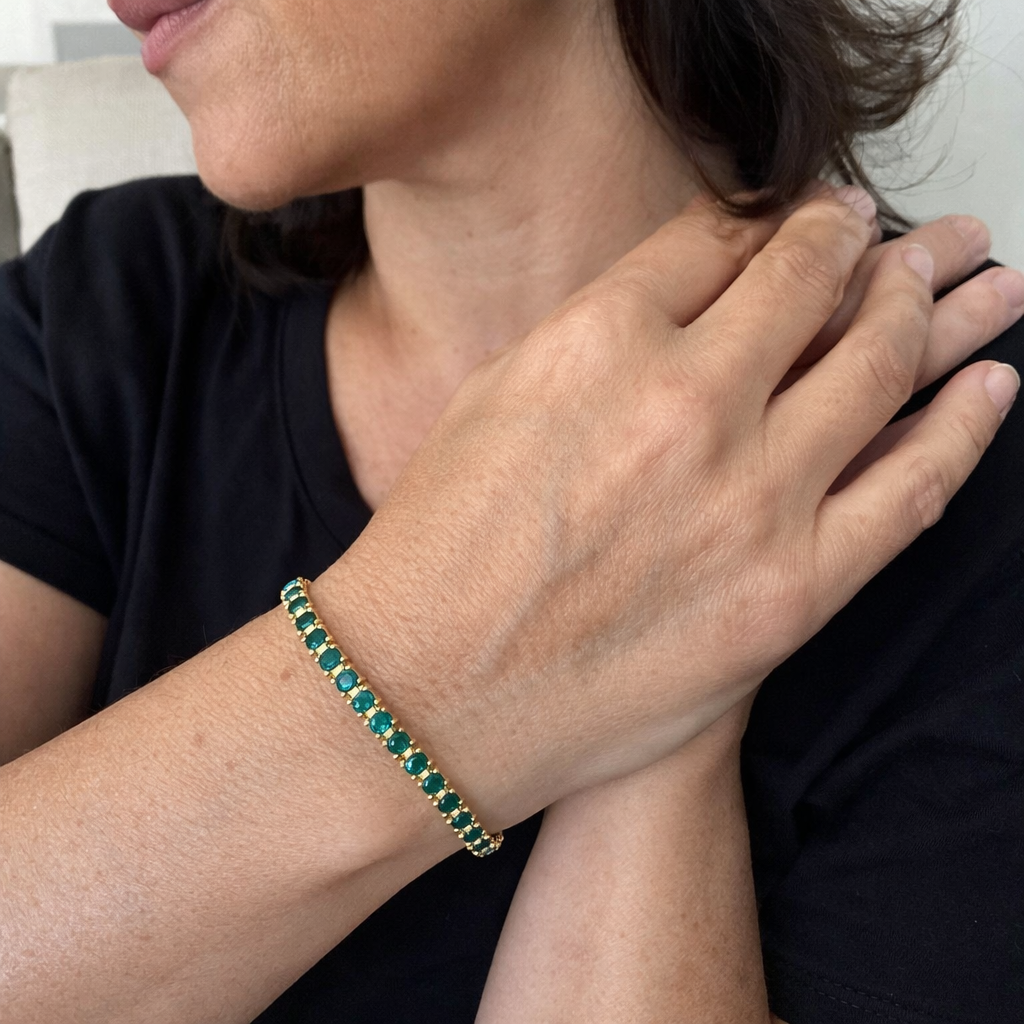 Aliona Virelli Bracciale Smeraldo