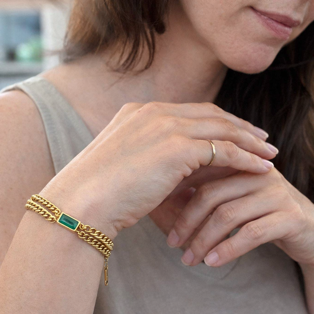Elodie Veyrac Bracciale Smeraldo