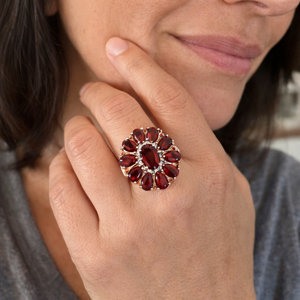 Anello Petalo Scarlatto