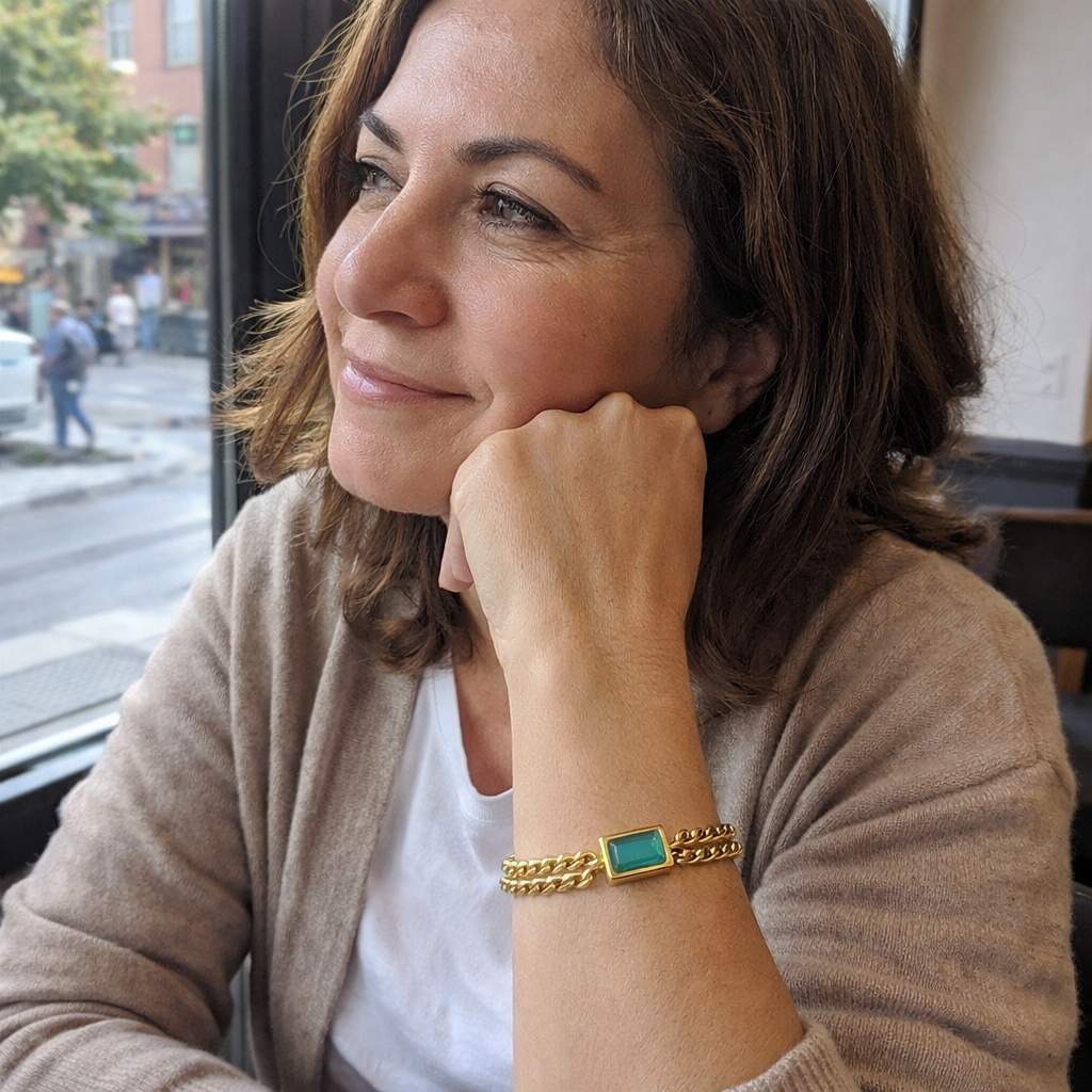 Elodie Veyrac Bracciale Smeraldo