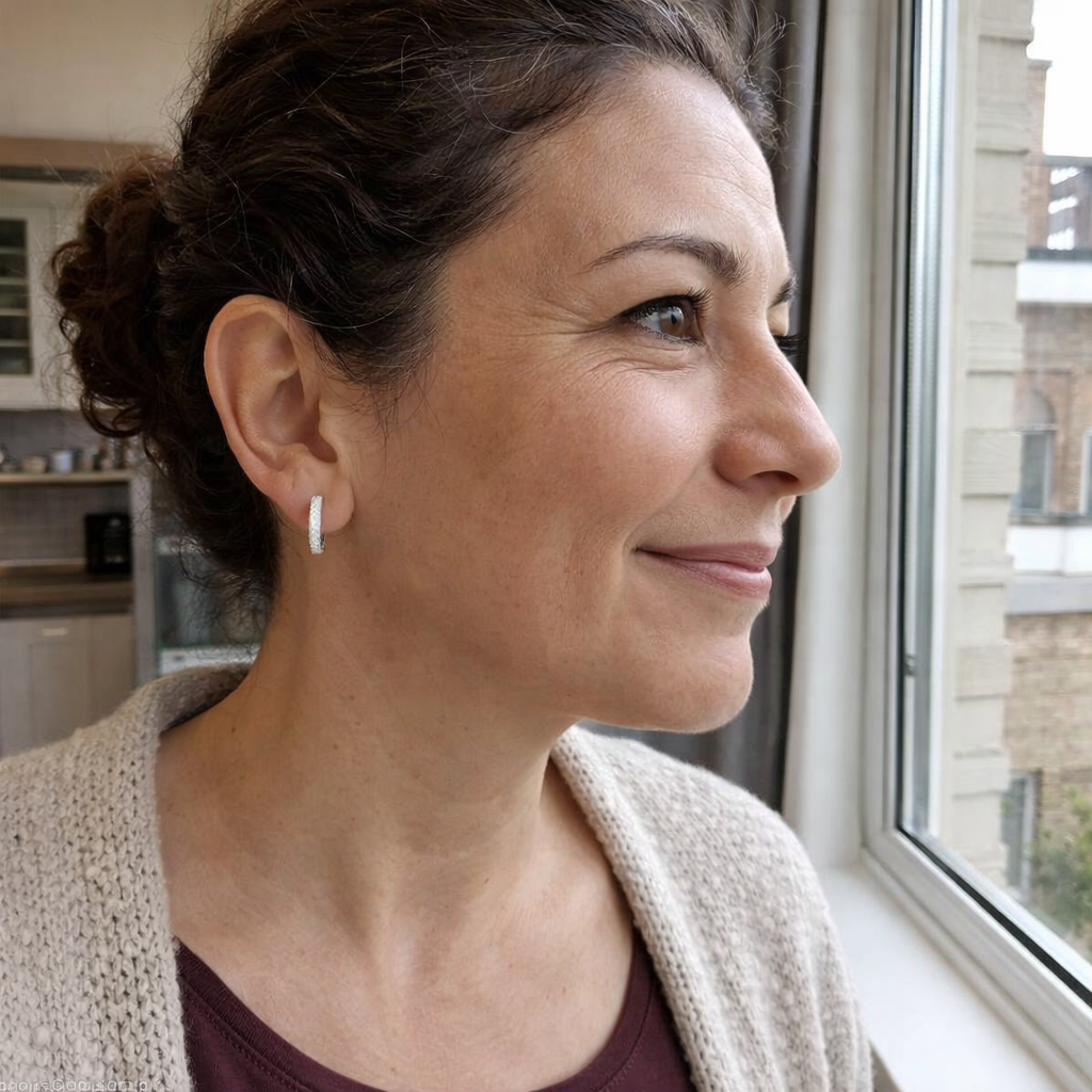 Gia Orecchini Cerchi Oro bianco