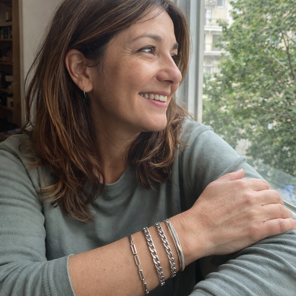 Ellis Renner Parure di Bracciali Oro bianco