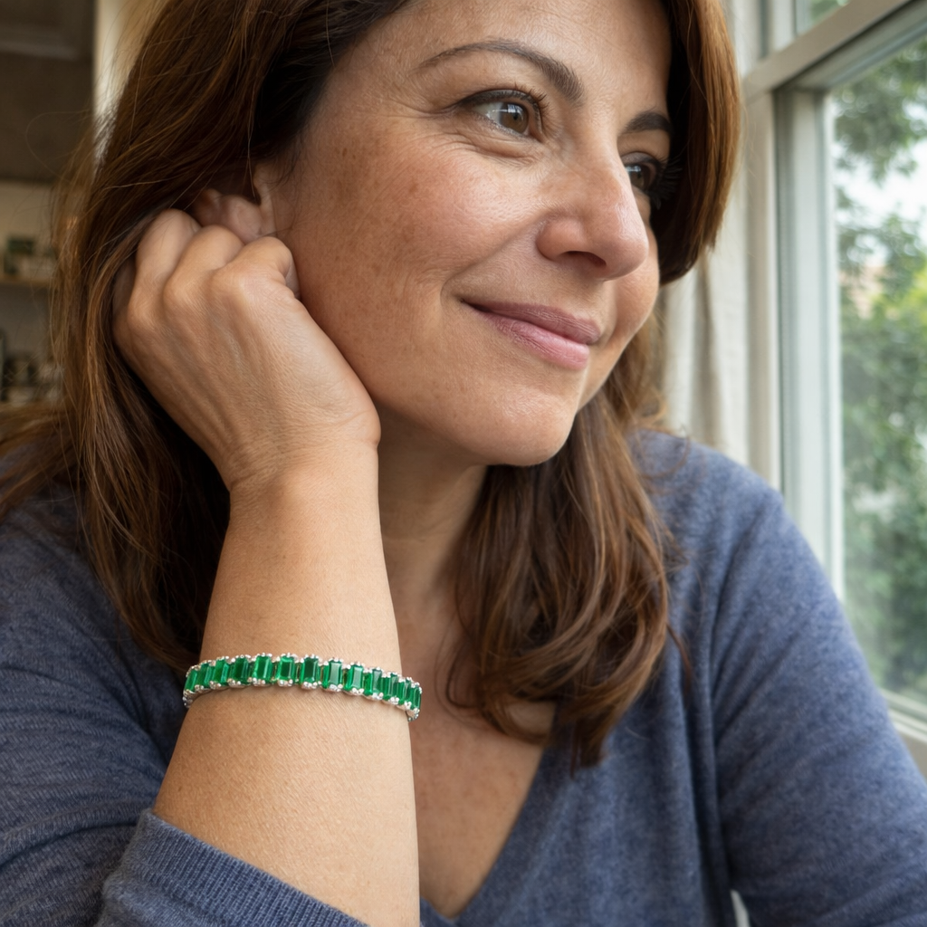 Milena Thalys Bracciale Smeraldo