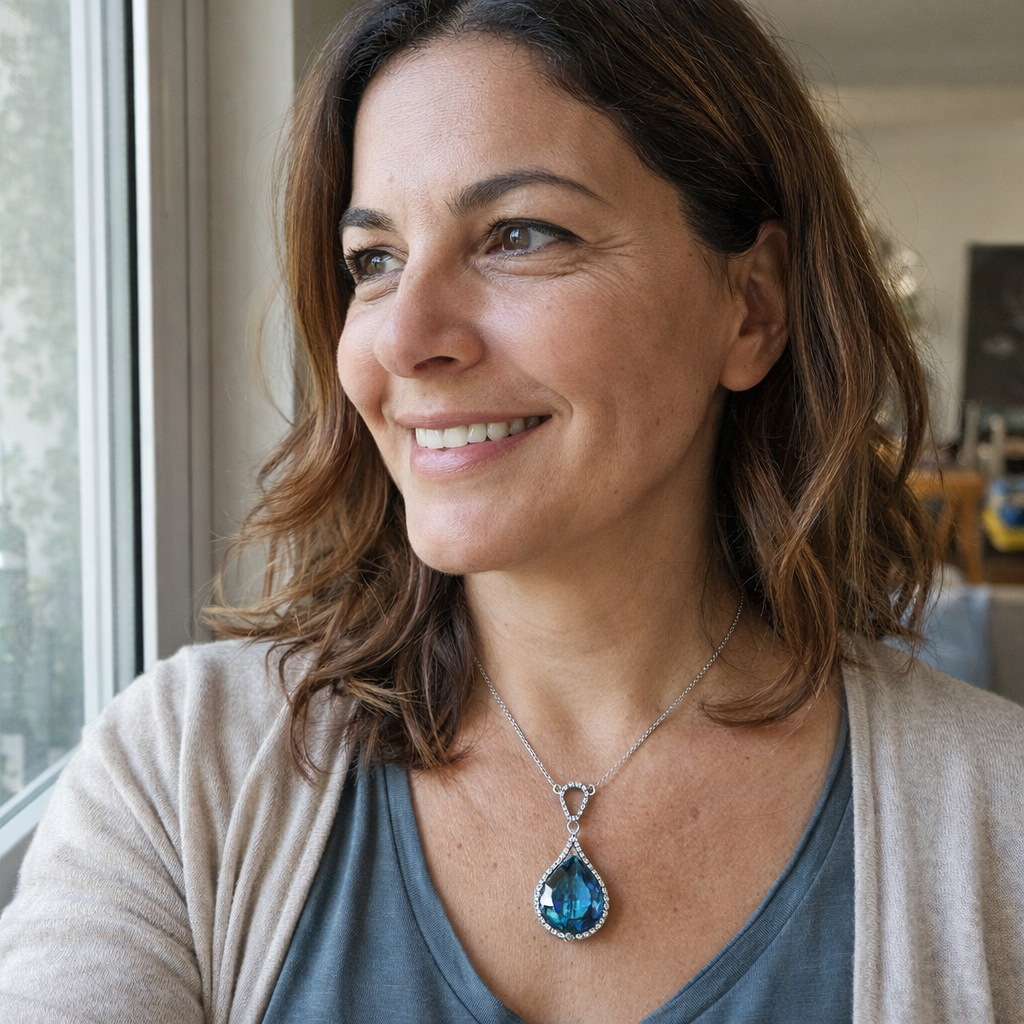 Alindra Feymorra Collana Zaffiro