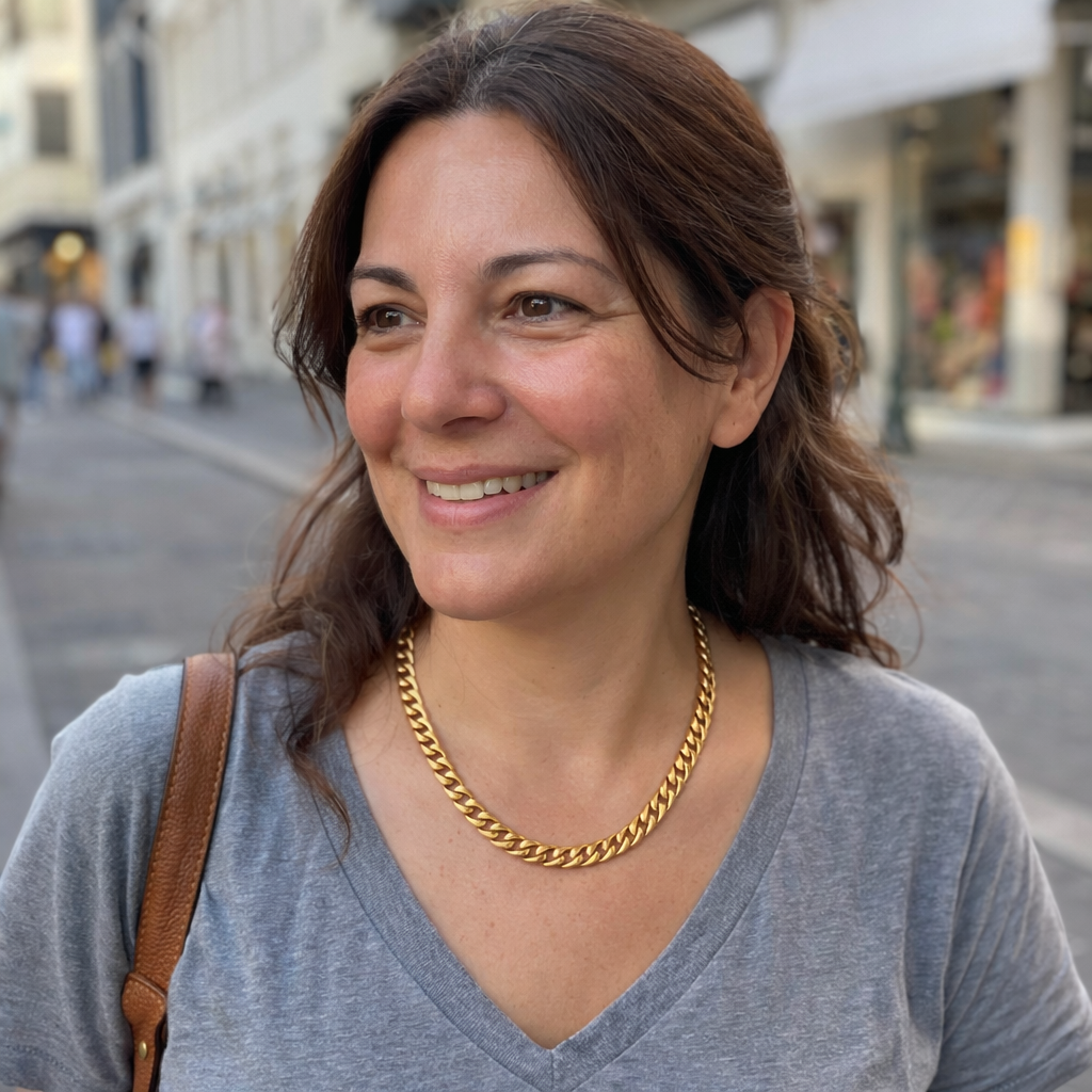 Collana Maglia Cubana Spessa Oro giallo