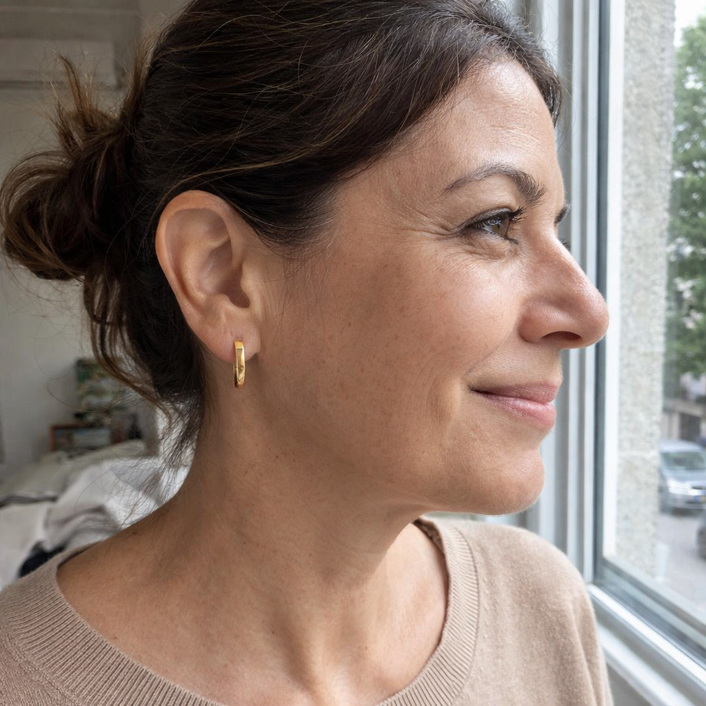 Gia Orecchini Fede Statement Oro giallo