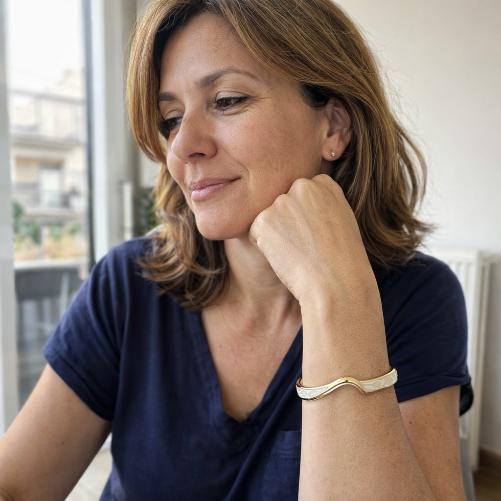 Bracciale Opale Bagliore Dorato Oro giallo