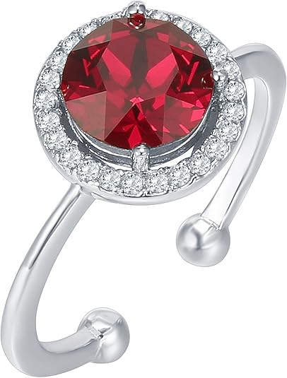 Anello Promessa Rubino Bagliore Cremisi