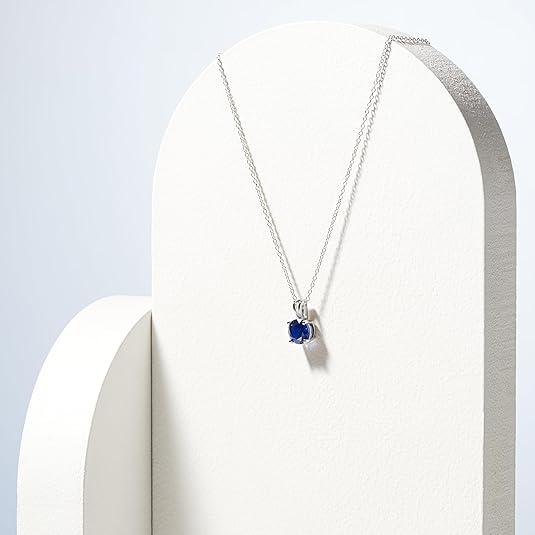 Collana Zaffiro Taglio Tondo