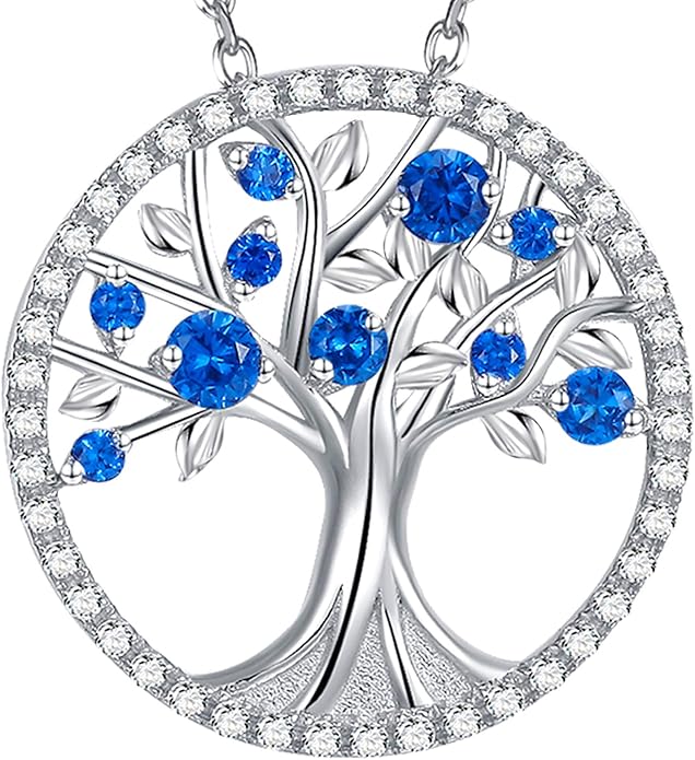 Collana Albero della Vita Zaffiro
