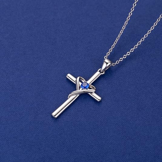 Collana Croce Zaffiro