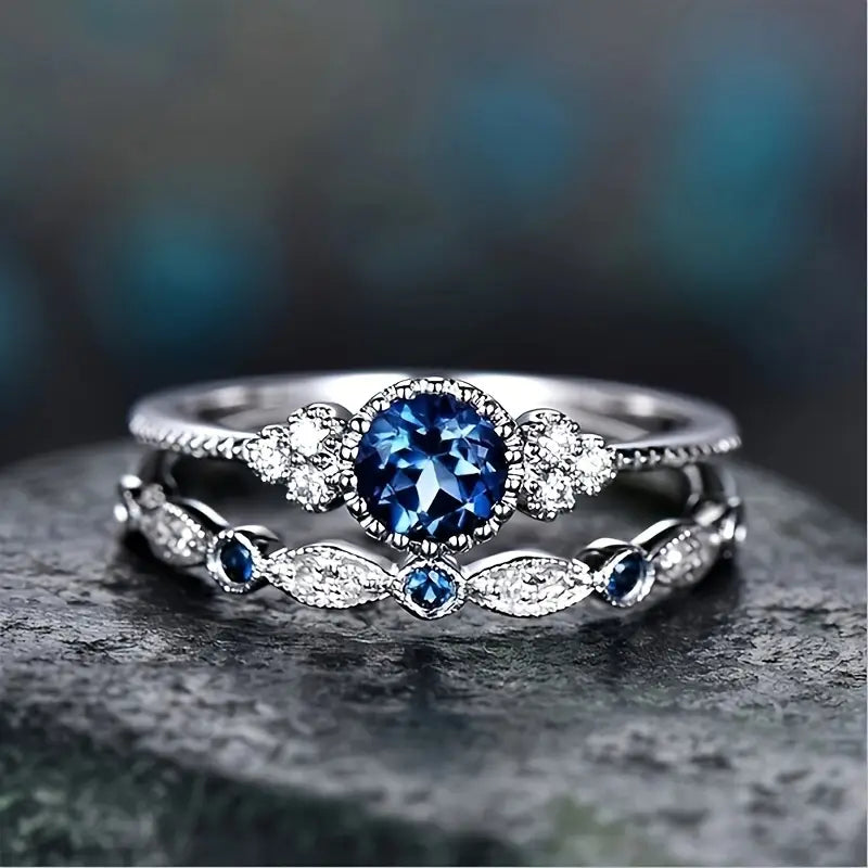 Sapphriel Parure Anelli Corona