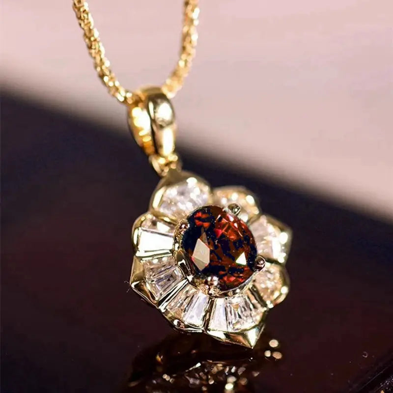 Kavella Solcrimson Collana Pietre preziose