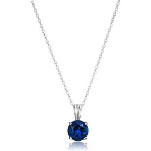 Collana Zaffiro Taglio Tondo