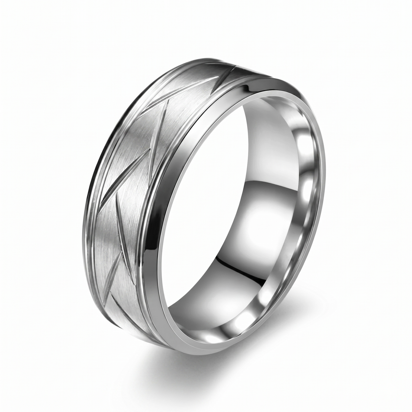 Heston Anello Linea di Taglio Oro bianco