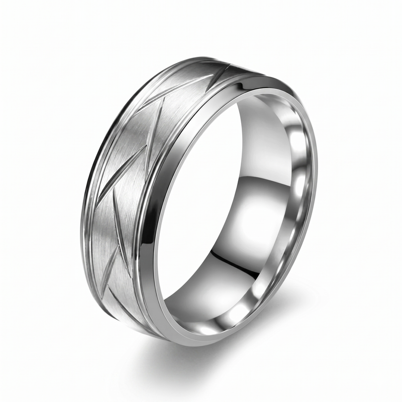 Heston Anello Linea di Taglio Oro bianco