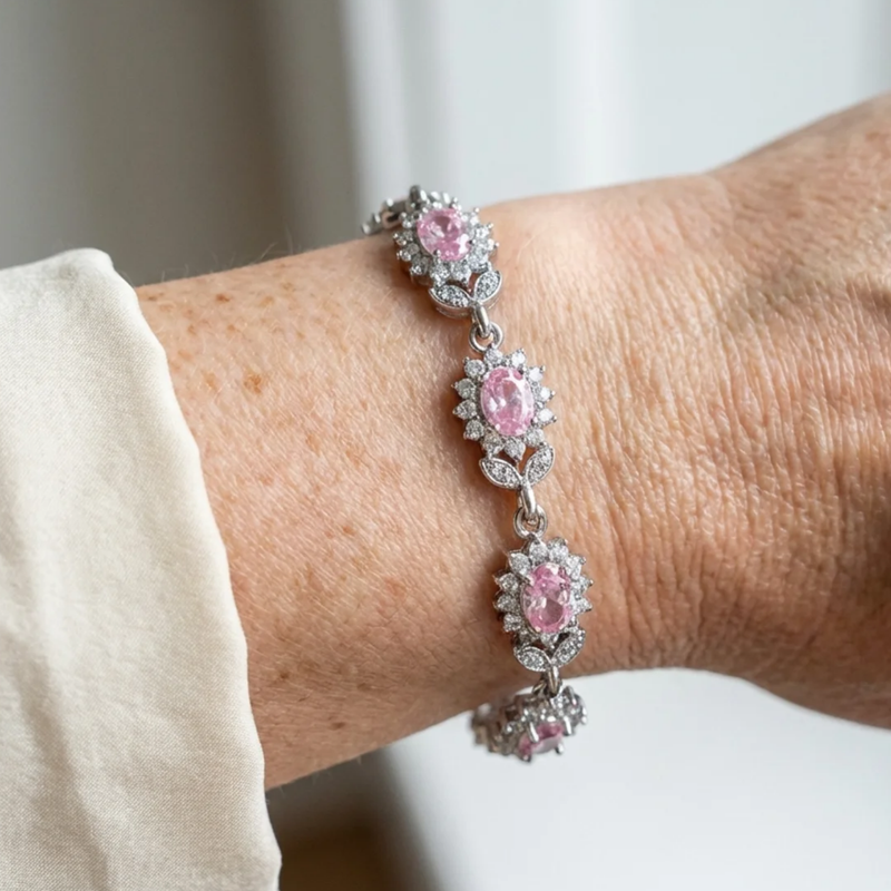 Iridessa Pinkthorn Bracciale Zaffiro rosa