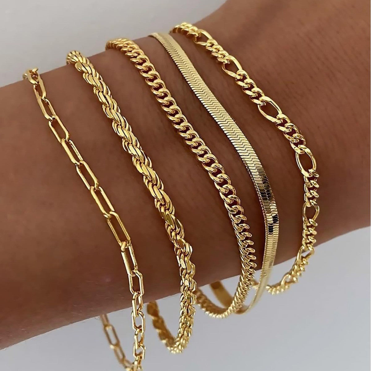 Ellis Renner Parure di Bracciali Oro bianco