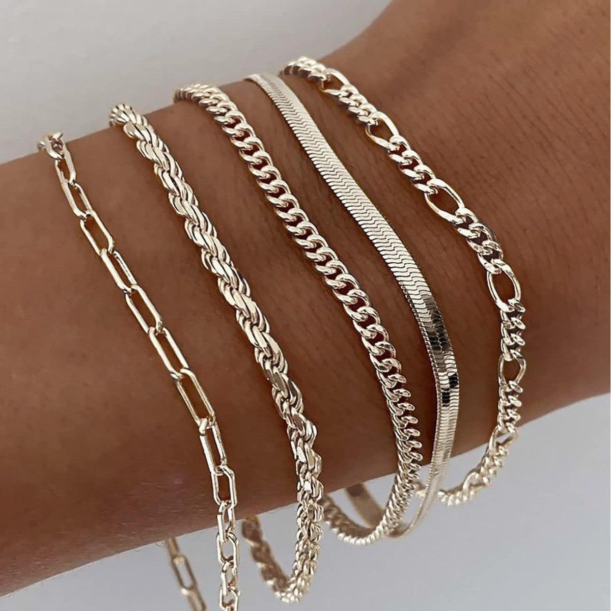 Ellis Renner Parure di Bracciali Oro bianco