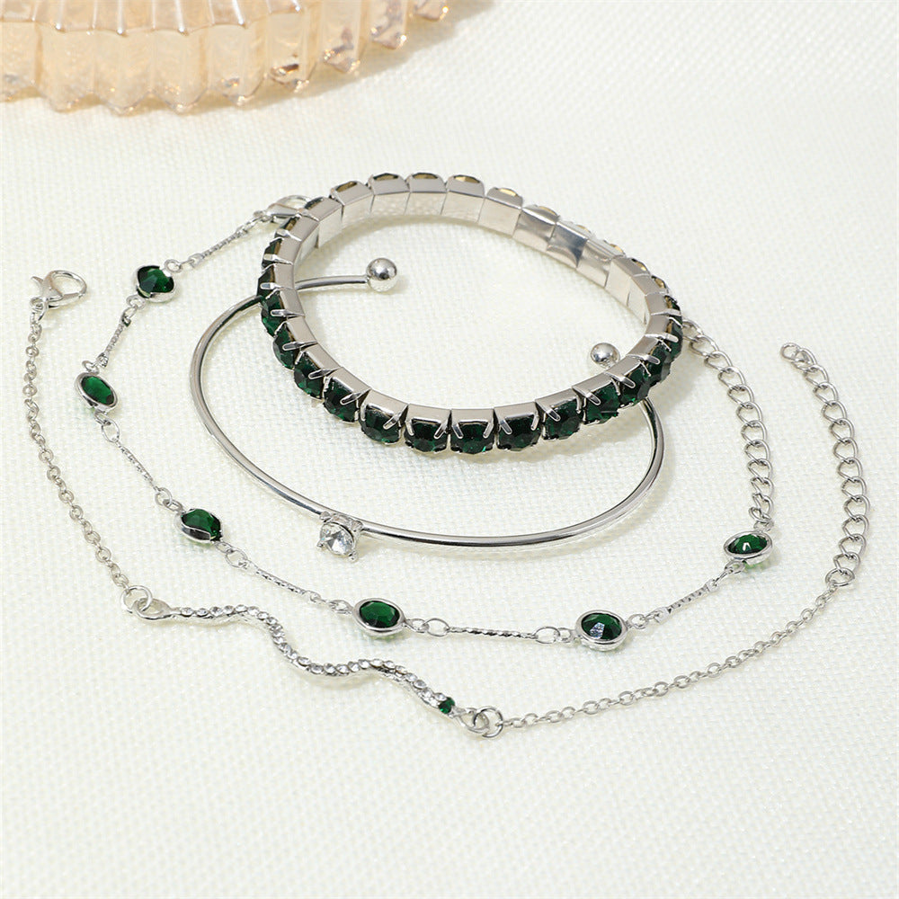 Sorina Feldwyn Parure Bracciali Smeraldo
