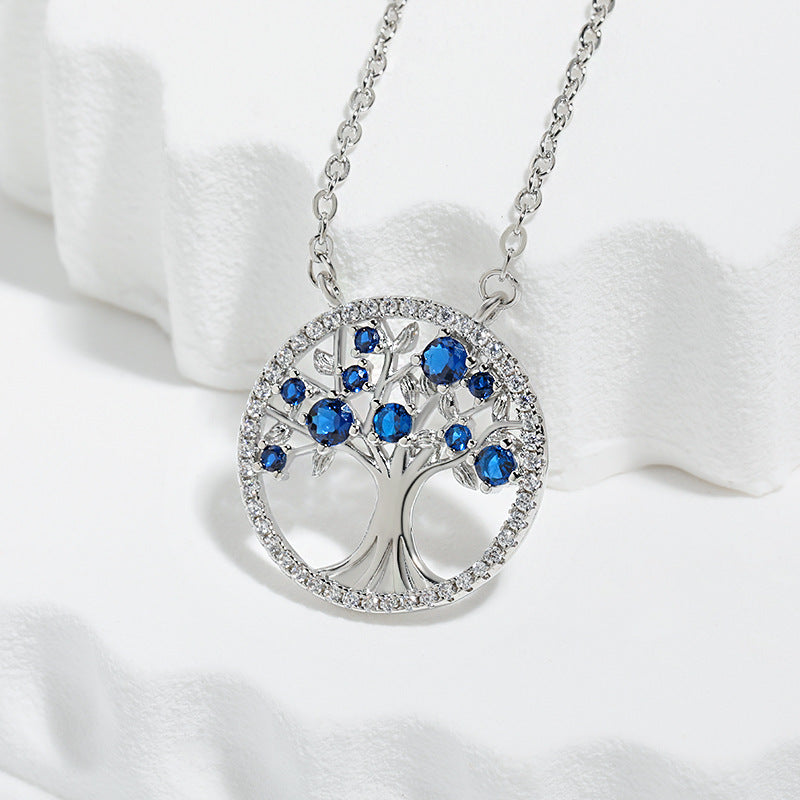 Collana Albero della Vita Zaffiro