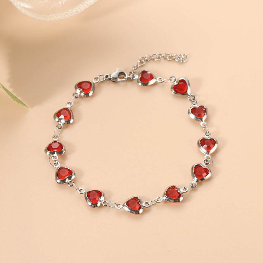 Ophelyra Garnetelle Bracciale Oro Bianco