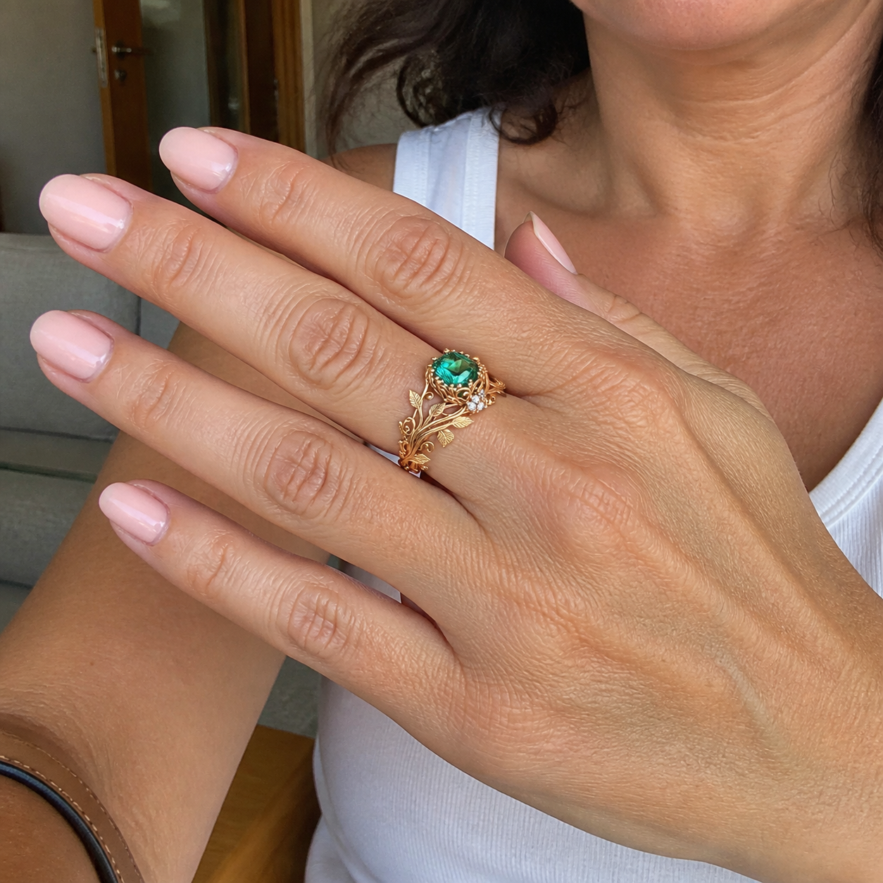 Forestlight Anello Cristallo Oro rosa