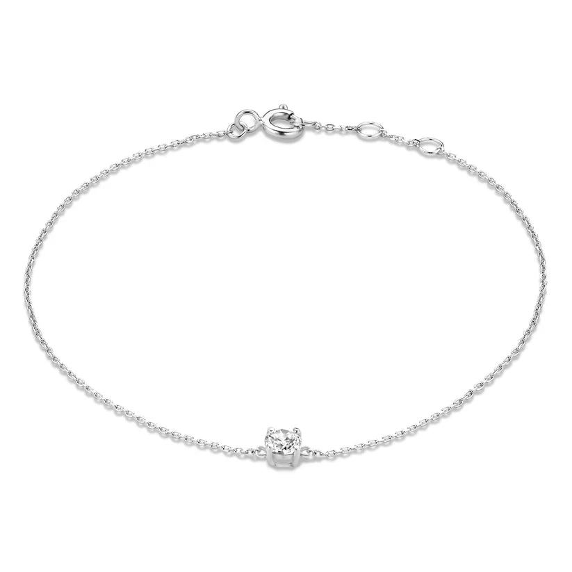 Clea Bracciale con Pietre preziose Oro bianco